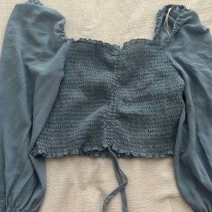 Fashionnova blue top! Super cute. Size medium.